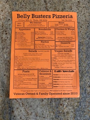 Menu photo 3 Belly Busters Waldo, OH