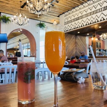 Grove Brunch Cafe - The mimosa was pretty strong surprisingly but we loved the flavors in the mint drink more - Breakfast & Brunch Near Me - El Paso, Texas Grove Brunch Cafe - The mimosa was pretty strong surprisingly but we loved the flavors in the mint drink more - Breakfast & Brunch Near Me - El Paso, Texas