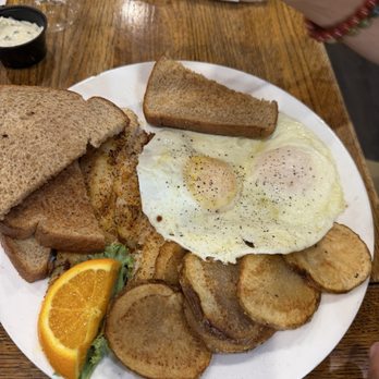 Sister's Place - Old man's breakfast with blacken catfish and potatoes - Southern Near Me - Williston, Florida