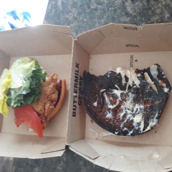 McDonald's - Burned top bun with lettuce and tomatoes! - Fast Food Near Me - Alpine, California McDonald's - Burned top bun with lettuce and tomatoes! - Fast Food Near Me - Alpine, California