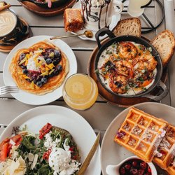 Sugar and Scribe - Shrimp and Grits and Lobster Benedict
