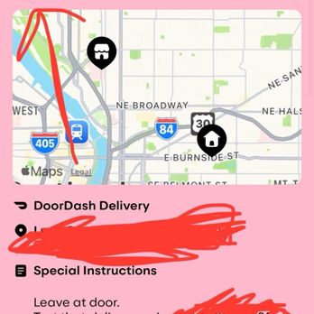 Crumbl - Eliot - It was supposed to be delivered 4/8 at 1:15. Arrow showing it never left their company. I crossed out my nieces info. - Bakeries Near Me - Portland, Oregon Crumbl - Eliot - It was supposed to be delivered 4/8 at 1:15. Arrow showing it never left their company. I crossed out my nieces info. - Bakeries Near Me - Portland, Oregon