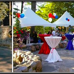 Brendel's Septic - setting up for a graduation party