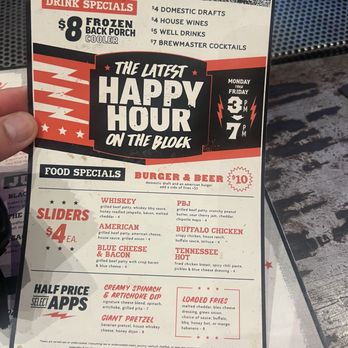Dierks Bentley's Whiskey Row Gilbert - Happy Hour Menu - Bars Near Me - Gilbert, Arizona