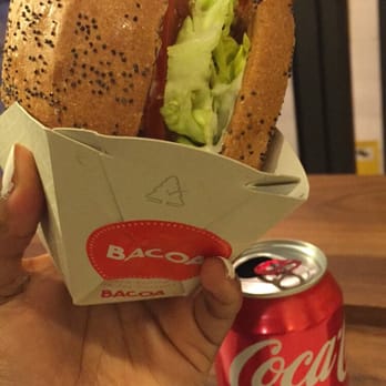 Bacoa - Well in Barcelona, you gotta put your burger in this so it can stay together. Trust me, you'll need it! - Burgers Near Me - Barcelona, B Bacoa - Well in Barcelona, you gotta put your burger in this so it can stay together. Trust me, you'll need it! - Burgers Near Me - Barcelona, B
