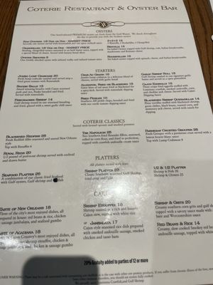 Menu photo 5 Coterie Long Beach, MS Menu photo 5 Coterie Long Beach, MS