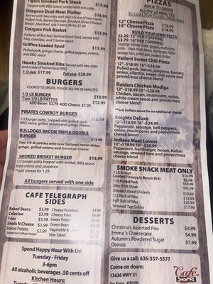 Menu photo 5 Cafe Smok N Pi De Soto, MO Menu photo 5 Cafe Smok N Pi De Soto, MO