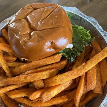 Eli's on Whitney - burger and sweet potato fries - American Near Me - Hamden, Connecticut