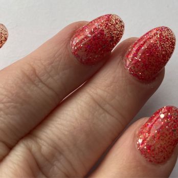 Nami Nail Spa - These were supposed to be a deep pinkish raspberry and they're see through from lack of coverage. - Nail Salons Near Me - Charlotte, North Carolina