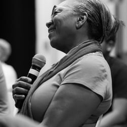 BOND - Brotherhood Organization of a New Destiny - Woman shares thoughts in church