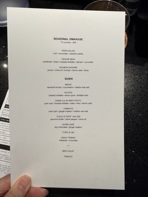 Menu photo 1 EDOBOY Standing Sushi Bar Orlando, FL