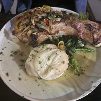 IL Gabbiano - Tomahawk porchop with broccoli rabe and mash potatoes - Italian Near Me - New Haven, Connecticut