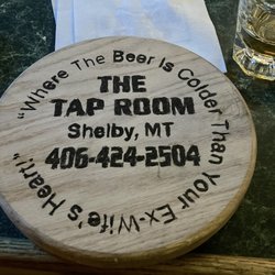 Tap Room - Giant oak drink chip.