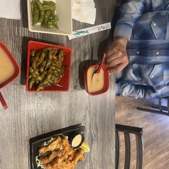 Chow-Ya - Spicy edamame Calamari and miso soups - Asian Fusion Near Me - Lompoc, California