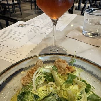 Maria's Oyster Bar - Fried oyster salad, amazing orange wine - Seafood Near Me - New Orleans, Louisiana