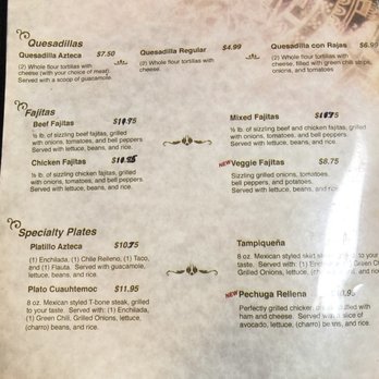 La Espiga De Oro - Menu - Mexican Near Me - Clovis, New Mexico
