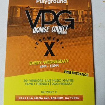 Brewery X - Vegan Playground Orange County - Breweries Near Me - Anaheim, California