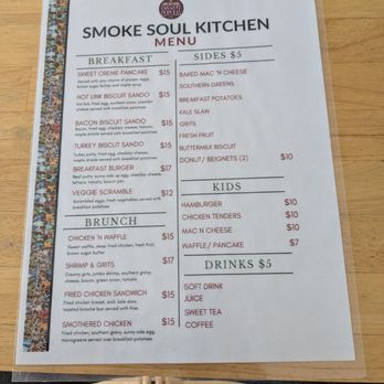 Smoke Soul Kitchen - Menu - Soul Food Near Me - San Francisco, California