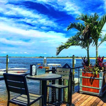 Proving Ground Waterfront Dining - Outside bar area . - Tiki Bars Near Me - Highlands, New Jersey