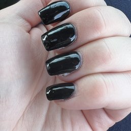 You can see the extra space on the sides and the top coat that's chipped