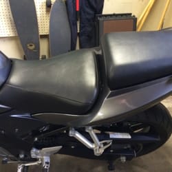 A B A Upholstery & Fabrics & Foam - 2008 suzuki sv650 seats reupholstered by A B A