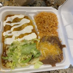 #3 Combo plate. Cheese enchiladas.