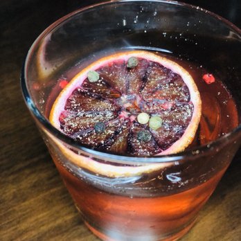 Partage - Smoky Old Fashioned up close - French Near Me - Las Vegas, Nevada