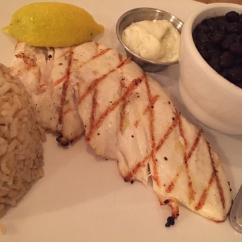 Fish 101 - Halibut w/ brown rice & black beans - Seafood Near Me - Encinitas, California