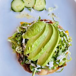 Vegetarian tostada Vegetarian tostada