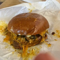 Carolina Burnt end burger from Smashburger Carolina Burnt end burger from Smashburger