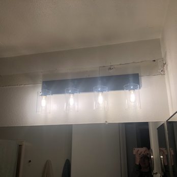 Bright Idea Electric - Removed old fluorescent lighting in the bathroom and installed new light fixture. - Electricians Near Me