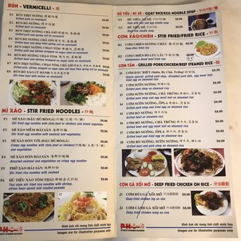 Pho 123 - Menu: July 2017 - Vietnamese Near Me - Brampton, Ontario