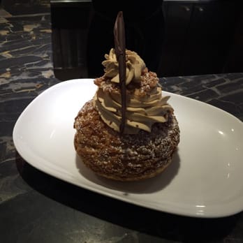 Thierry - Caramel, banana, and chocolate choux. - Patisserie/Cake Shop Near Me - Vancouver, British Columbia Thierry - Caramel, banana, and chocolate choux. - Patisserie/Cake Shop Near Me - Vancouver, British Columbia