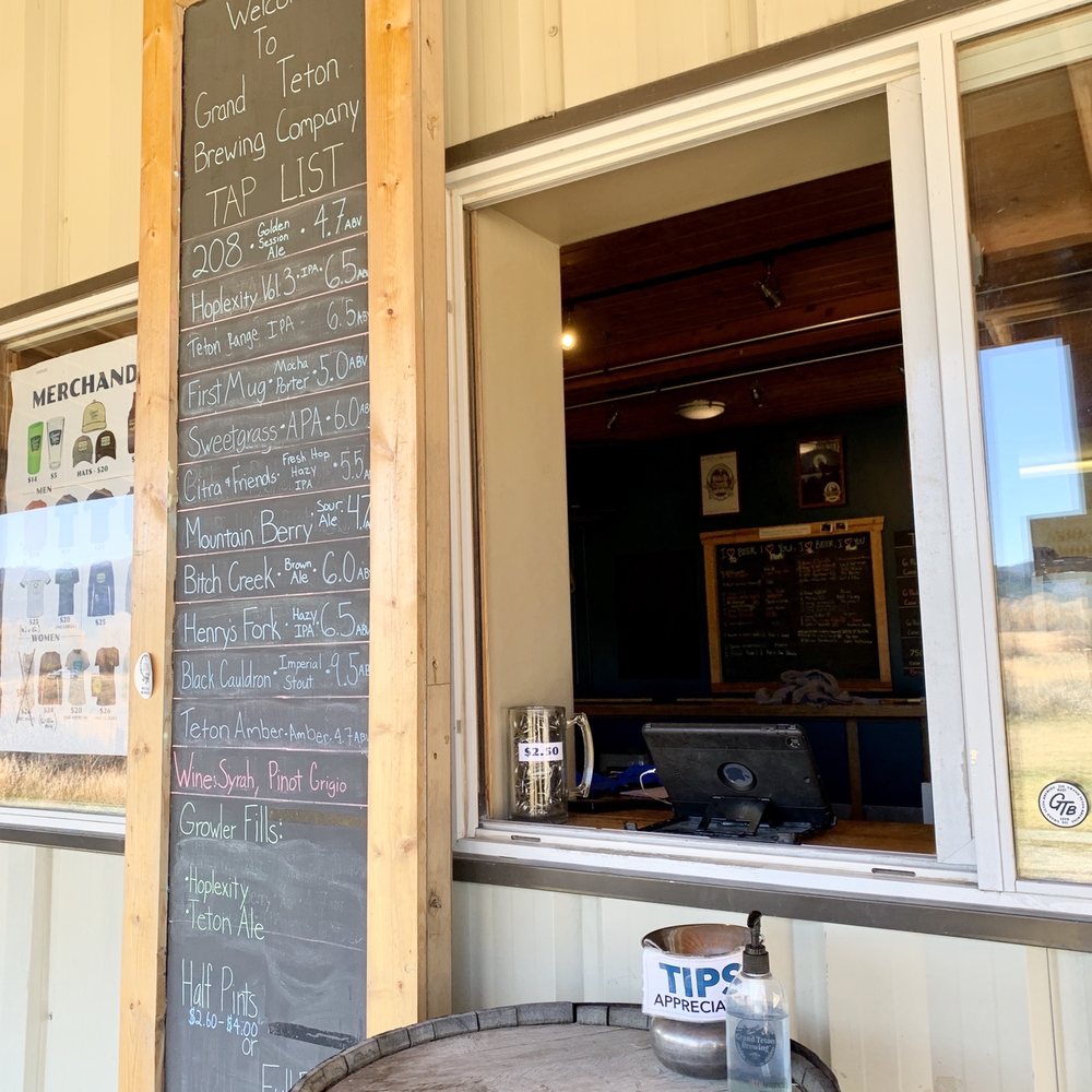 Grand Teton Brewing Co - Covid precautionary ordering - Breweries Near Me - Victor, Idaho