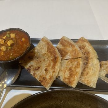 Burma Taste - roti with vegetarian curry dip - Noodles Near Me - Sunnyvale, California Burma Taste - roti with vegetarian curry dip - Noodles Near Me - Sunnyvale, California
