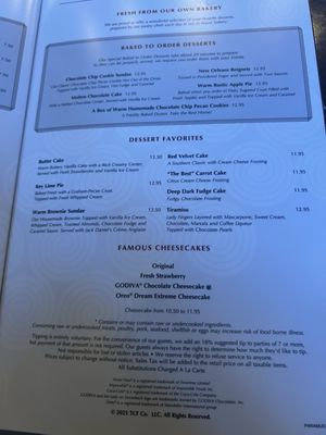 Menu photo 6 Grand Lux Cafe Paramus, NJ Menu photo 6 Grand Lux Cafe Paramus, NJ