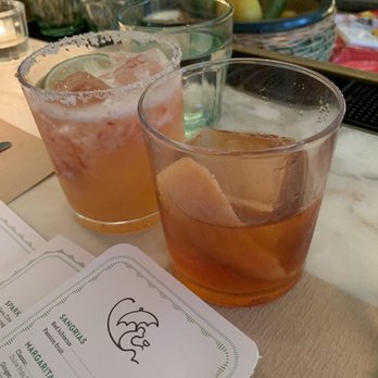 Happy Monkey - Strawberry Margarita & Mezcal Lavender Negroni - Latin American Near Me - Greenwich, Connecticut