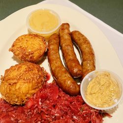 Valhalla Crossing - Oktoberfest menu Bratwurst dinner