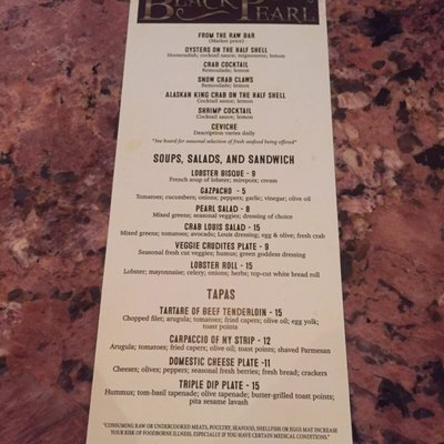 Menu photo 6 Black Pearl Tyler, TX