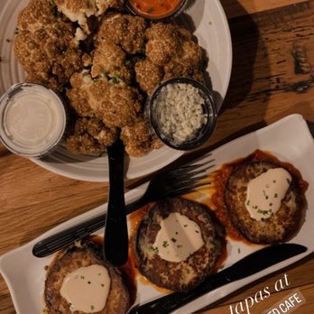 Pressed Cafe - Buffalo Cauliflower, Eggplant Tahini - Sandwiches Near Me - Boston, Massachusetts Pressed Cafe - Buffalo Cauliflower, Eggplant Tahini - Sandwiches Near Me - Boston, Massachusetts