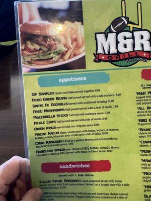 Menu photo 7 M & R Grill Abilene, KS