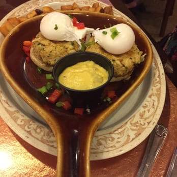 Another Broken Egg Cafe - Crabcake Cavallo benedicts - Breakfast & Brunch Near Me - Pensacola, Florida