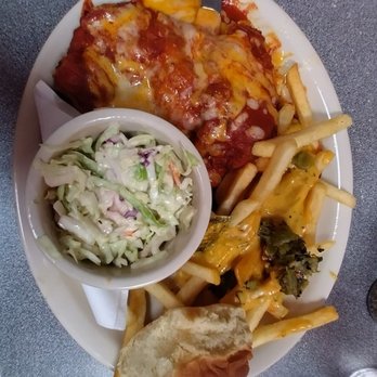 66 Diner - Chicken fried chicken with chile - Diners Near Me - Albuquerque, New Mexico