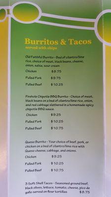 Menu photo 7 Yellowstone Grill Gardiner, MT