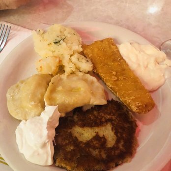 Sawa's Old Warsaw Restaurant - Pierogi, warm potato salad, fried fish, and potato pancakes. - Polish Near Me - Broadview, Illinois