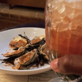 Kimball House - Grilled oysters and Hibiscus Swizzle - New American Near Me - Decatur, Georgia Kimball House - Grilled oysters and Hibiscus Swizzle - New American Near Me - Decatur, Georgia