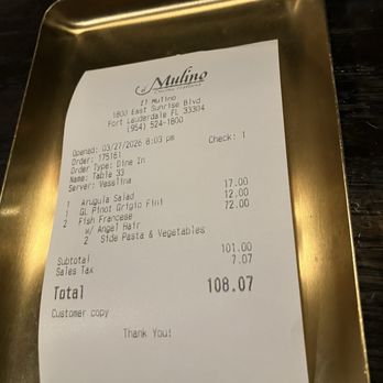 il Mulino - Check out - Italian Near Me - Fort Lauderdale, Florida