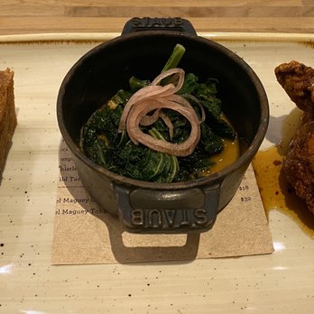 Ka'ana Kitchen - Fried Chicken - greens, butter mochi, HI spice jalapeño-lime - Asian Fusion Near Me - Wailea, Hawaii Ka'ana Kitchen - Fried Chicken - greens, butter mochi, HI spice jalapeño-lime - Asian Fusion Near Me - Wailea, Hawaii