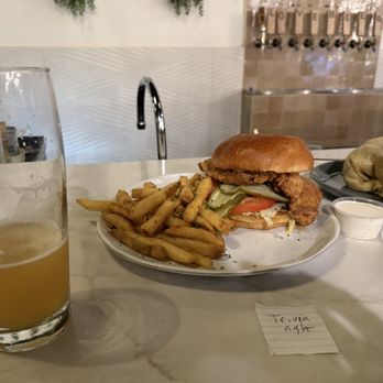 Moonraker Millhouse - Hazy IPA and chicken sandwich. - Breweries Near Me - Cameron Park, California Moonraker Millhouse - Hazy IPA and chicken sandwich. - Breweries Near Me - Cameron Park, California