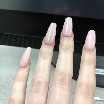 Ombre Nails - my nail bed is RED from overfiling. not excited to see the damage when i get these soaked off. - Nail Salons Near Me - Los Angeles, California